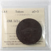 LC-1 1815 Lower Canada, Magdelan Island Token ICCS Certified AG3 BR# 520