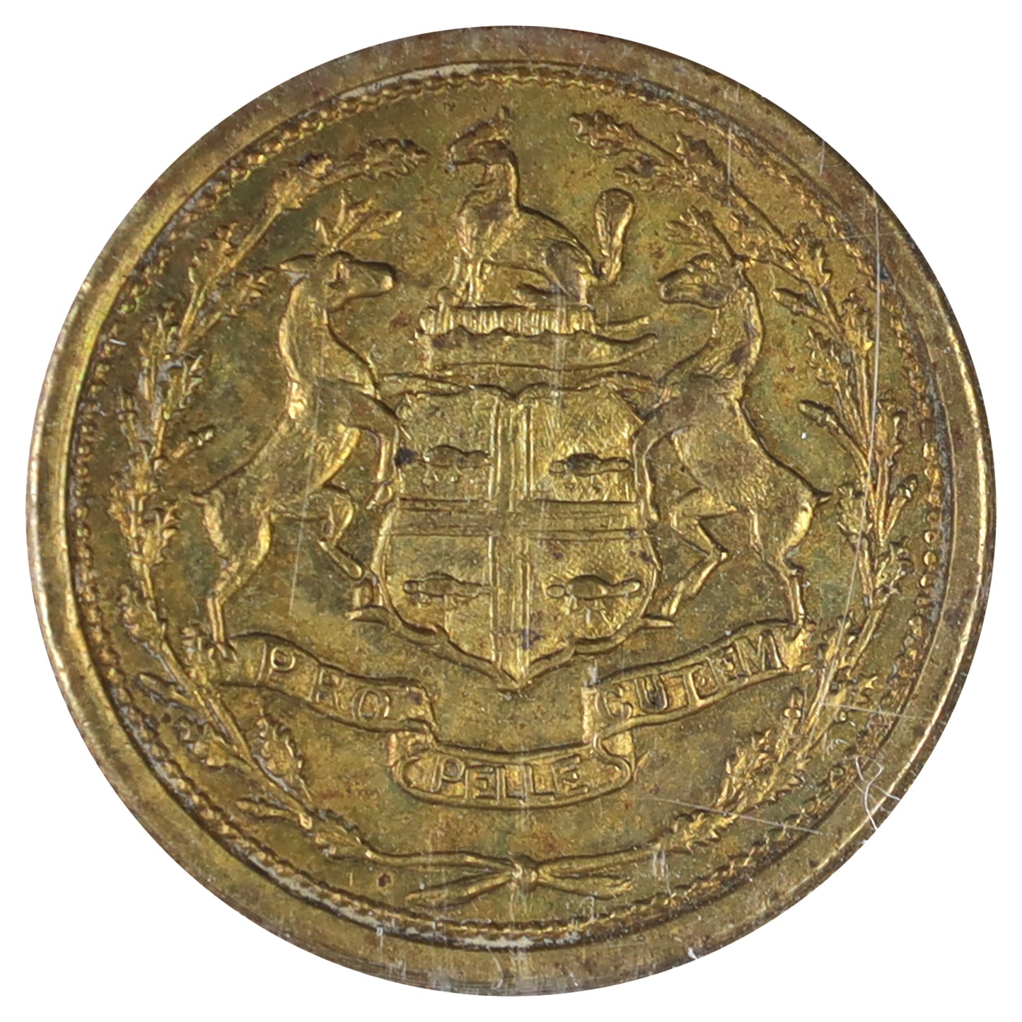 FT-4 Hudson's Bay Fur Trade 1/8 Made Beaver Token ICCS Certified EF45 BR# 929