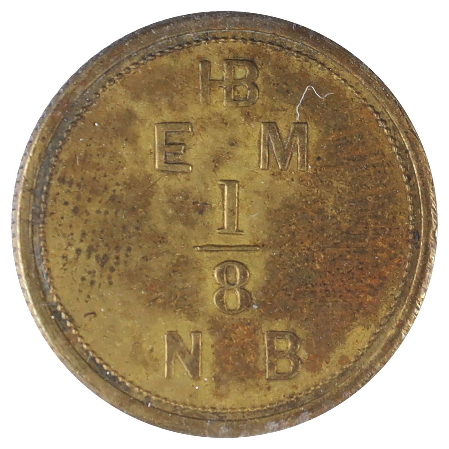 FT-4 Hudson's Bay Fur Trade 1/8 Made Beaver Token ICCS Certified EF45 BR# 929