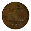 LC-48C2 1812 Lower Canada Clockwise, Brass Tiffin Token UNC+ (MS62) $