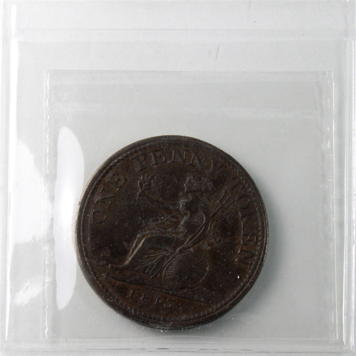 WE-12 1813 Wellington Vittoria Penny Token ICCS Certified F12 BR# 984