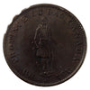 LC-8B1 1837 Lower Canada Quebec Bank Half Penny Token Extra Fine (EF40)