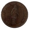 LC-8B1 1837 Lower Canada Quebec Bank Half Penny Token VG-F (VG10)