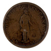 LC-8B2 1837 Lower Canada Quebec Bank Half Penny Token Very Good (VG8)