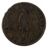 LC-8C1 1837 Lower Canada Bank du Peuple Half Penny Token Fine (F12)