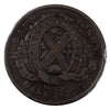 LC-8C1 1837 Lower Canada Bank du Peuple Half Penny Token VG-F (VG10)