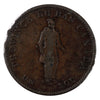 LC-8C1 1837 Lower Canada Bank du Peuple Half Penny Token VG-F (VG10)