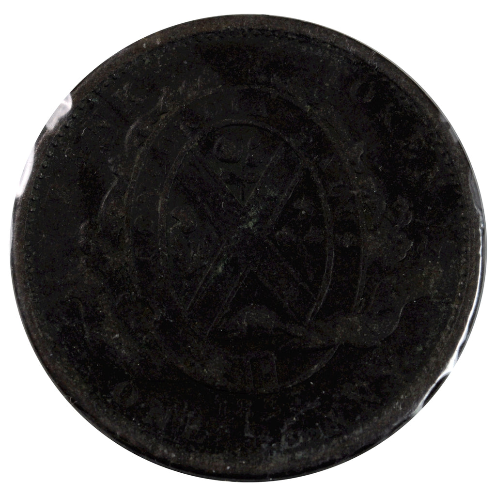 LC-9A2 1837 Lower Canada, City Bank Penny Token VG-F (VG10)