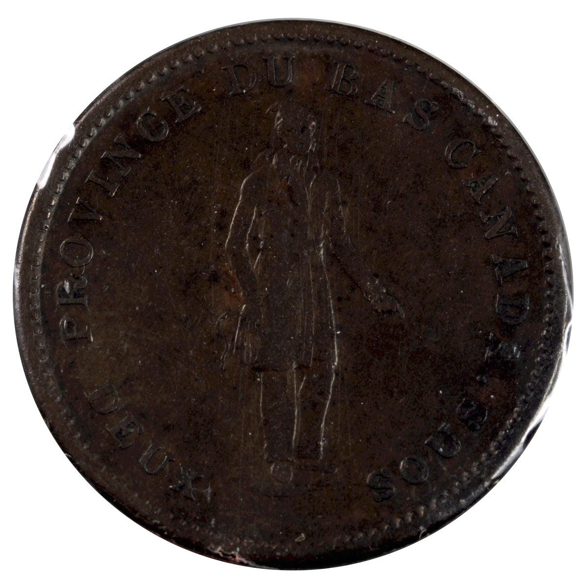 LC-9A3 1837 Lower Canada, City Bank Penny Token Penny Token Very Fine (VF20)