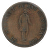 LC-8A1 1837 Lower Canada City Bank Half Penny Token F-VF (F15)