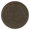 LC-9B1 1837 Lower Canada, Quebec Bank, Stong, Period Half Penny Token Very Good (VG8)