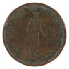 LC-9B1 1837 Lower Canada, Quebec Bank, Stong, Period Half Penny Token Very Good (VG8)