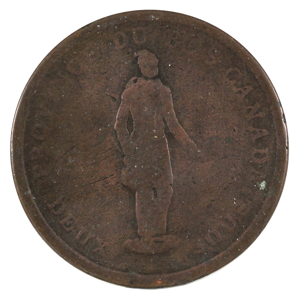 LC-9C1 1837 Lower Canada Banque du Peuple One Penny Token G-VG (G6)
