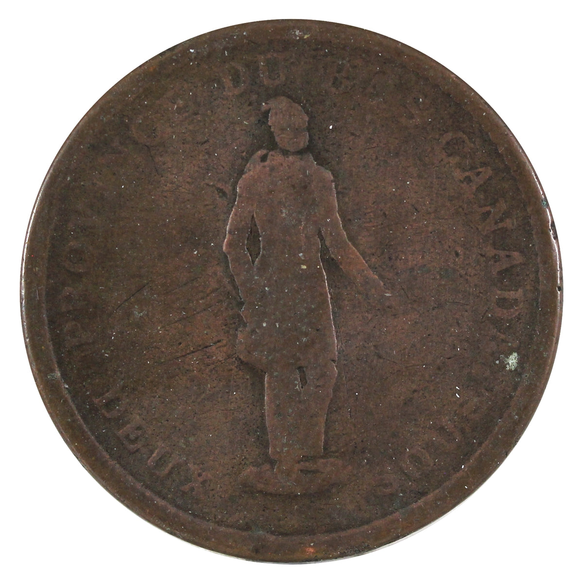 LC-9C1 1837 Lower Canada Banque du Peuple One Penny Token G-VG (G6)