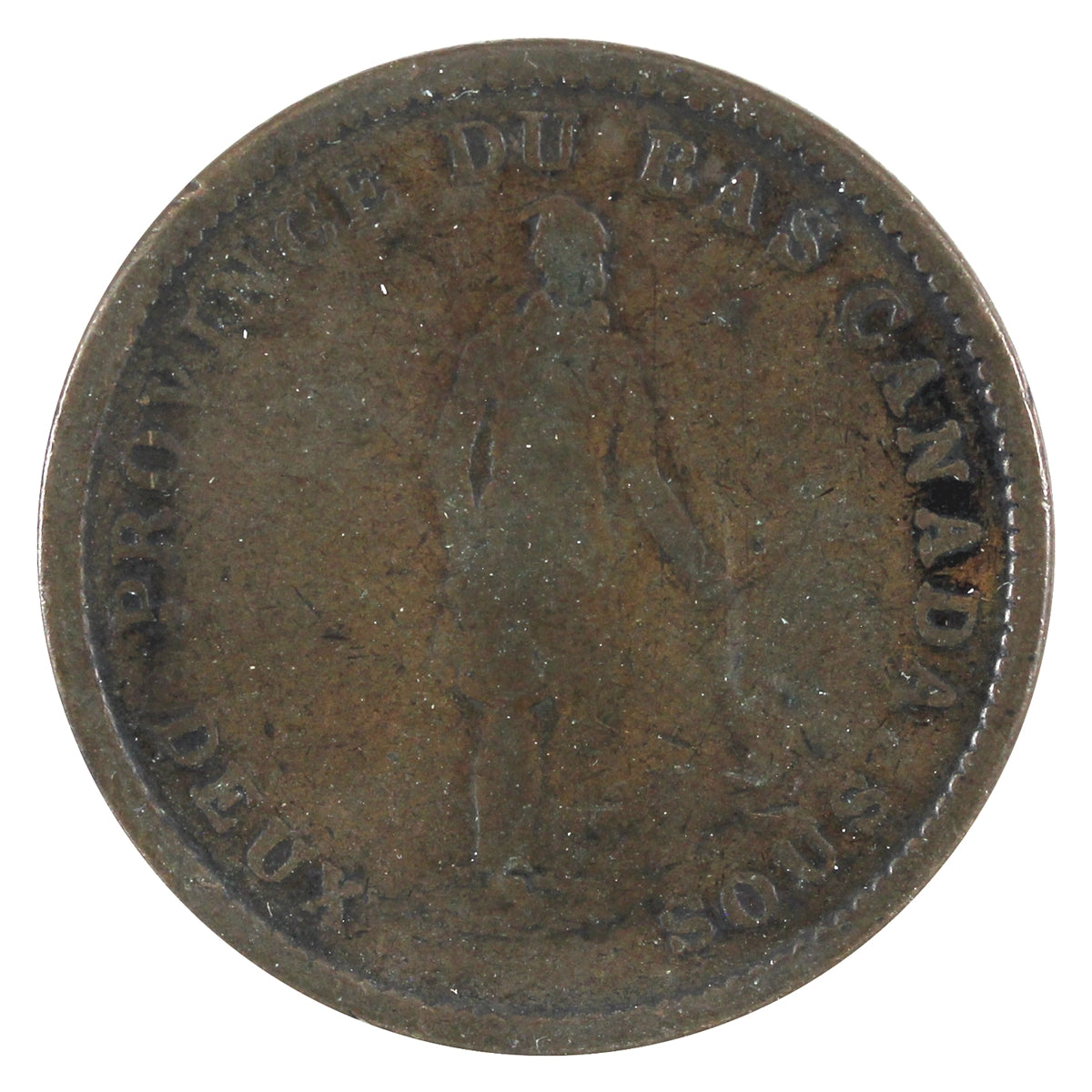 LC-9D2 1837 Lower Canada Bank of Montreal One Penny Token Very Good (VG8)