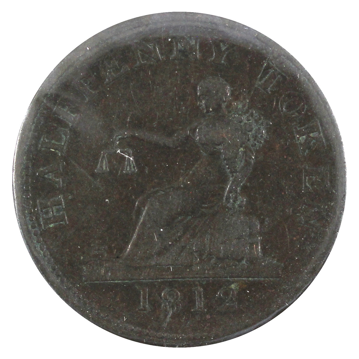 LC-48B1 1812 Lower Canada Imitation Tiffin Half Penny Token VF-EF (VF30)