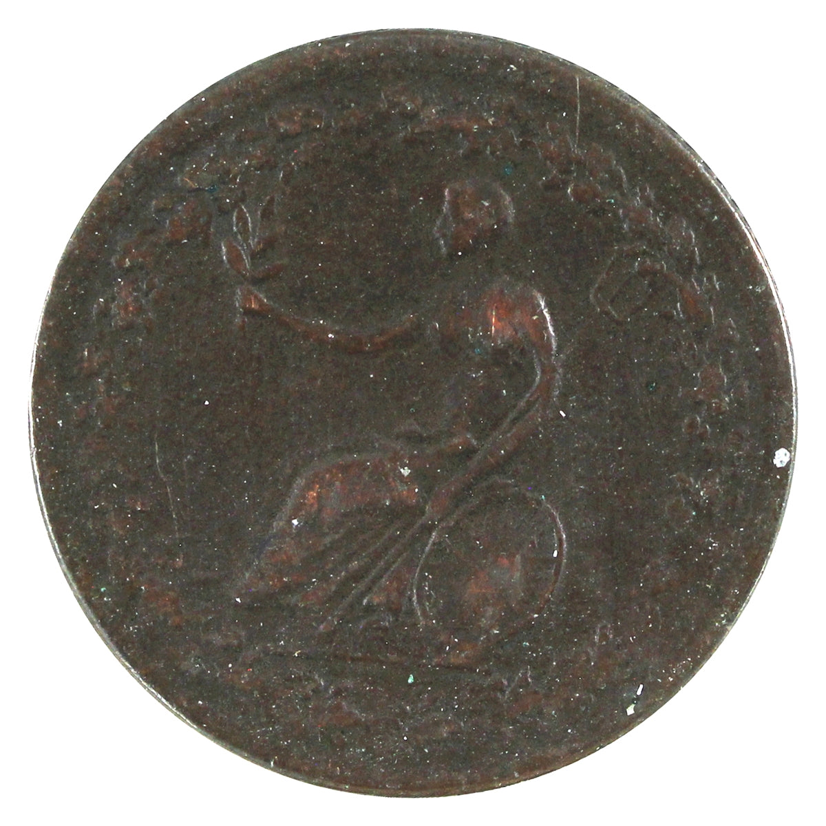 LC-54C1 1814 Lower Canada Spread Eagle Half Penny Token F-VF (F15)