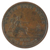 PC-4 1852 Province of Canada Quebec Bank Penny Token Fine (F12)