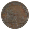 PC-4 1852 Province of Canada Quebec Bank Penny Token Very Good (VG8)