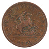 PC-6B4 1852 Province of Canada, Bank of Upper Canada Penny Token F-VF (F15)