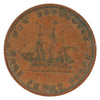 NB-1A2 1843 New Brunswick Victoria Dei Gratia Regina Half Penny Token F-VF (F15)