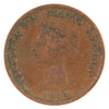 NB-1A2 1843 New Brunswick Victoria Dei Gratia Regina Half Penny Token F-VF (F15)