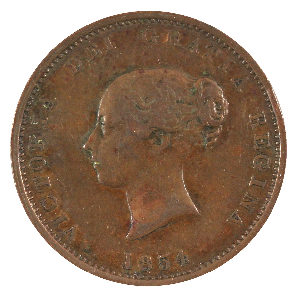 NB-1B 1854 New Brunswick Half Penny Currency Token F-VF (F15)