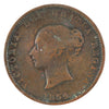 NB-1B 1854 New Brunswick Half Penny Currency Token Very Good (VG8)