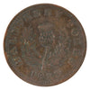 NS-1A4 1823 Nova Scotia Thirteen Leaves Thistle Half Penny Token Very Fine (VF20)