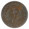 NS-1D2 1832 Nova Scotia George IV Thistle Half Penny Token Very Fine (VF20)