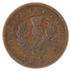 NS-2D1 1843 Nova Scotia Victoria Thistle Penny Token F-VF (F15)
