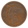 NS-2D1 1843 Nova Scotia Victoria Thistle Penny Token F-VF (F15)