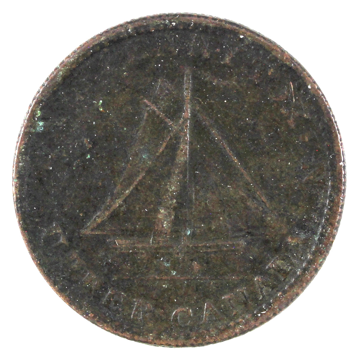 UC-12B2 1833 Upper Canada To Facilitate Trade Half Penny Token Very Fine (VF20)