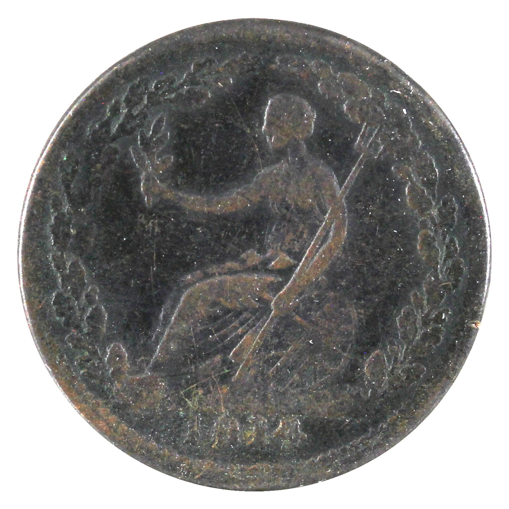 WE-8A2 1814 Wellington Half Penny Token Very Fine (VF20)