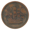 WE-14 1815 Wellington Waterloo Sailing Ship Design Token Very Good (VG8)
