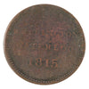 WE-14 1815 Wellington Waterloo Sailing Ship Design Token Very Good (VG8)