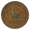 PC-6D 1857 Province of Canada, Bank of Upper Canada Penny Token EF-AU (EF45)