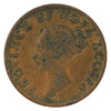 NS-1F3 1843 Nova Scotia Victoria Thistle Half Penny Token Very Fine (VF20) $