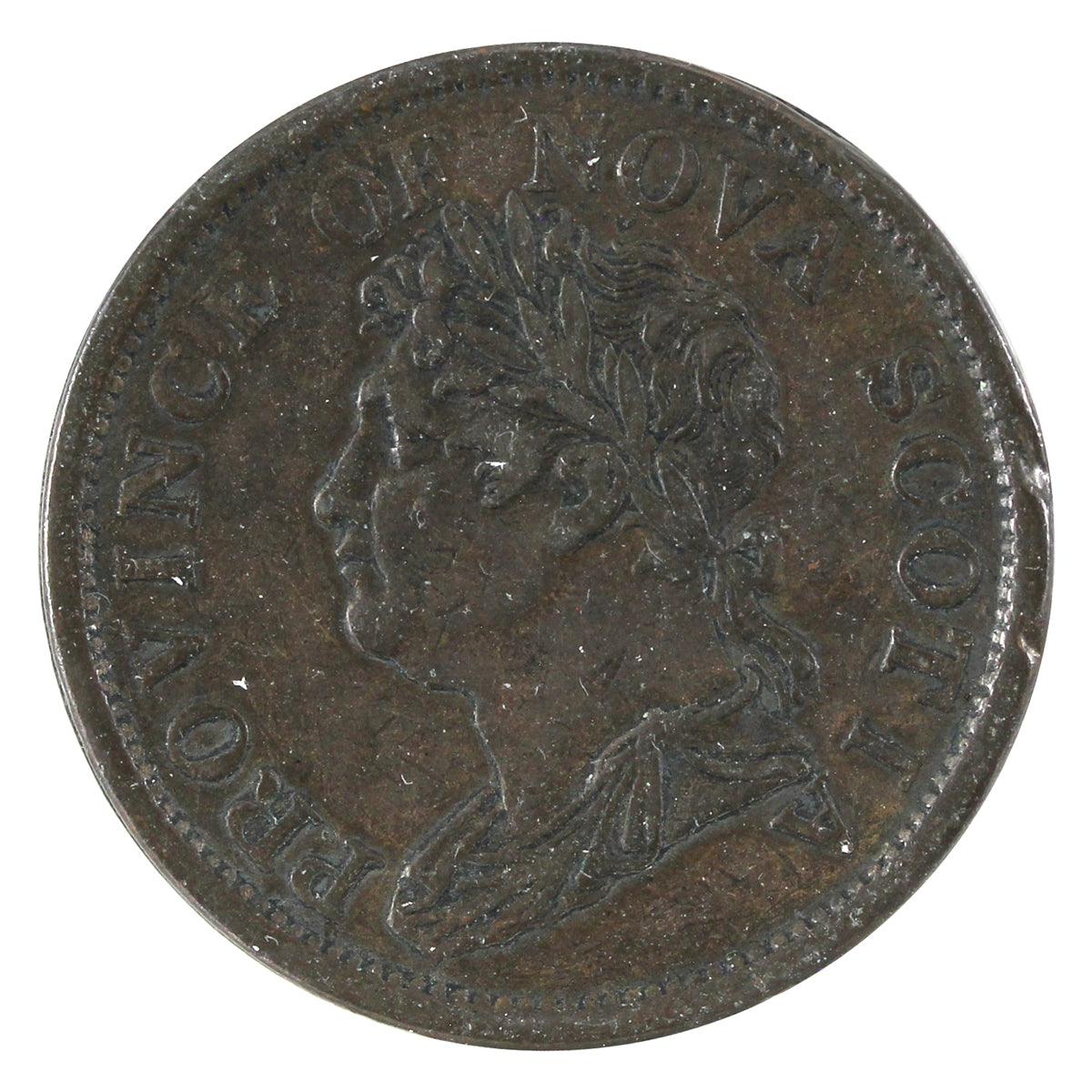 NS-2A2 1824 Nova Scotia George IV Thistle Token VF-EF (VF30) $