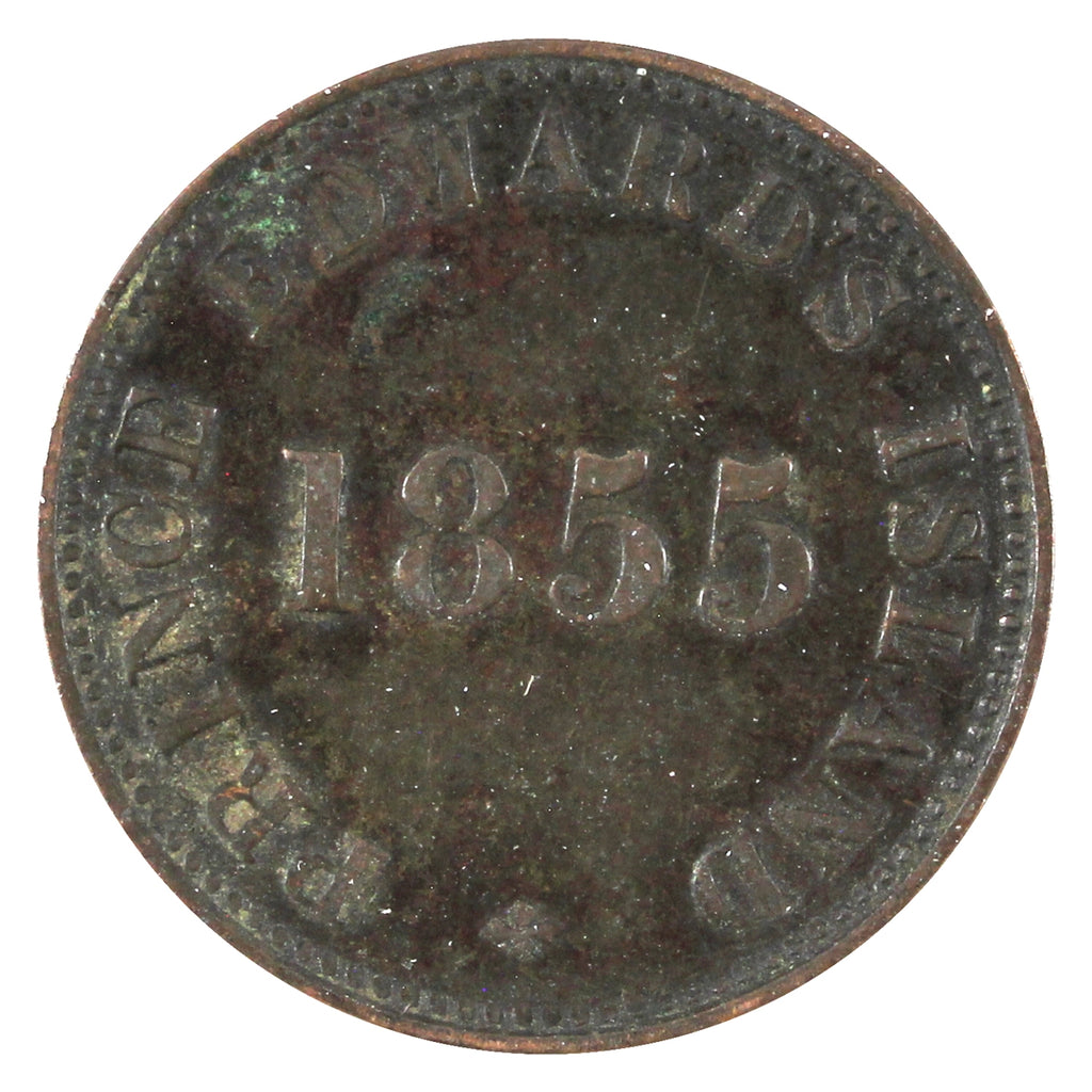 PE-7A1 1855 PEI Self Government & Free Trade Thick Top Fives Token Extra Fine (EF40) $