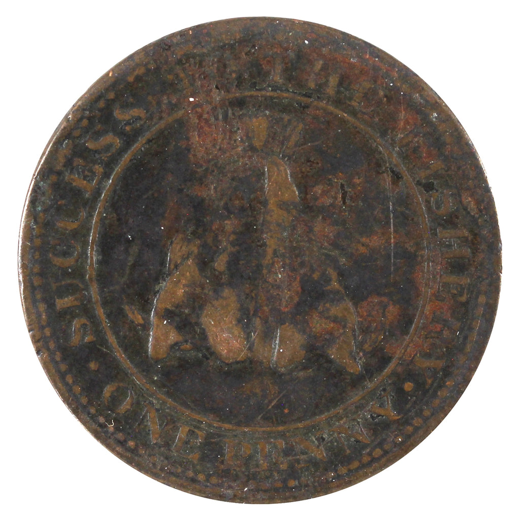 LC-1 1815 Lower Canada, Magdalen Island Token Fine (F12) Corrosion $