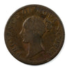 NS-1F5 1843 Nova Scotia Victoria, Thistle Half Penny Token Very Good (VG8)