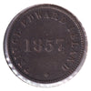 PE-7C4 1857 PEI Self Government &amp; Free Trade Bank Token Very Fine (VF20)