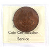 PC-6D 1857 Province of Canada, Bank of Upper Canada Penny Token ICCS Certified AU55