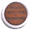 PE-10-26 No Date (1835) PEI Ships Colonies & Commerce Bank Token, VF-EF (VF30)