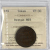 Robert Purves Token ICCS Certified VF30 BR# 897
