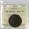 BL-40A1 Daniel and Benjamin True Blacksmith Token ICCS Certified VG8 Wood 23