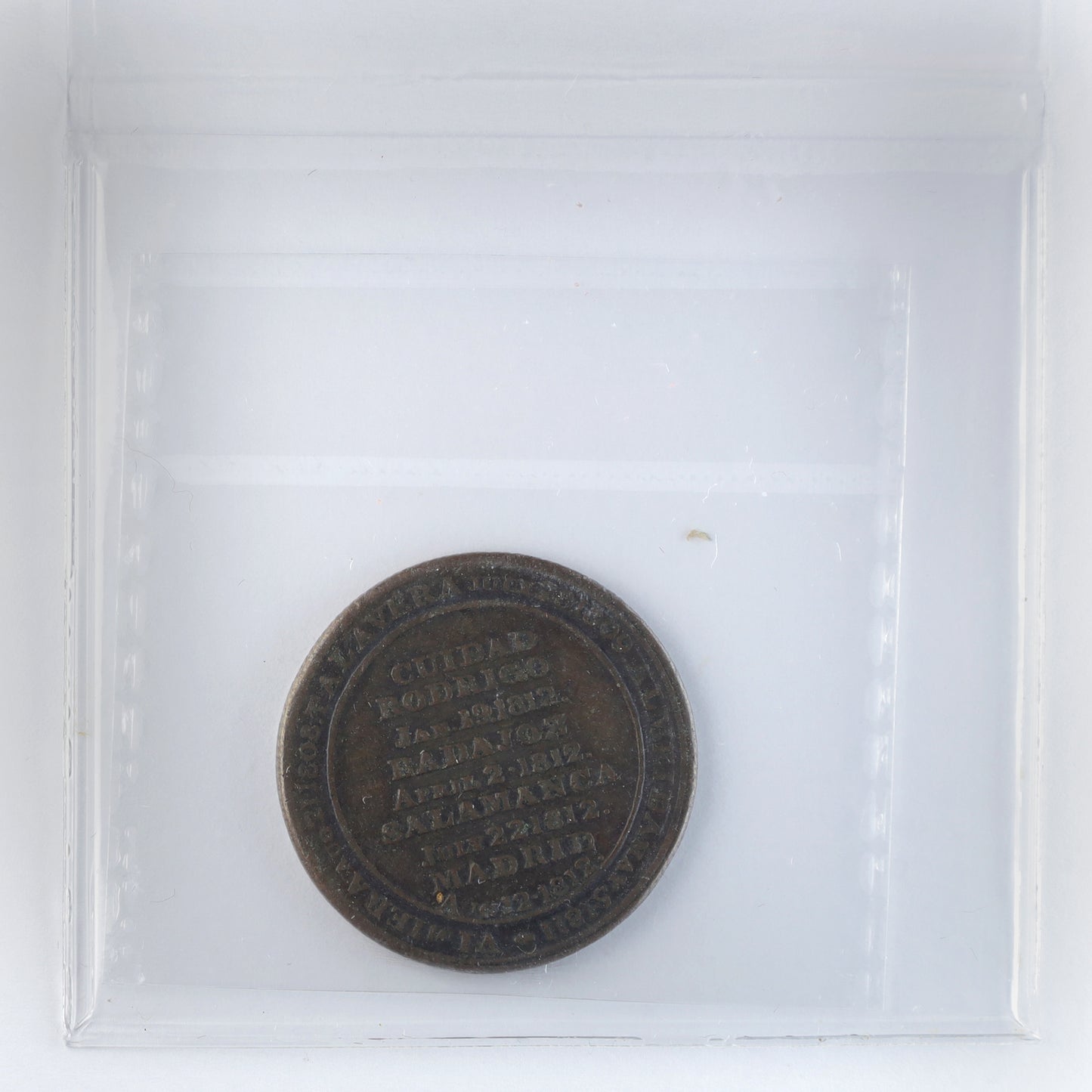 WE-11B1 Wellington Cuidad Rodrigo Salamanca Token ICCS Certified VF20 BR #986