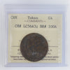 LC-56A3 1812 Lower Canada Sailing Ship Half Penny Token ICCS Certified G4 BR #1004