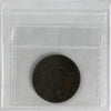PC-5C2 1854 Province of Canada Bank of Upper Canada Halfpenny Token ICCS Certified F12